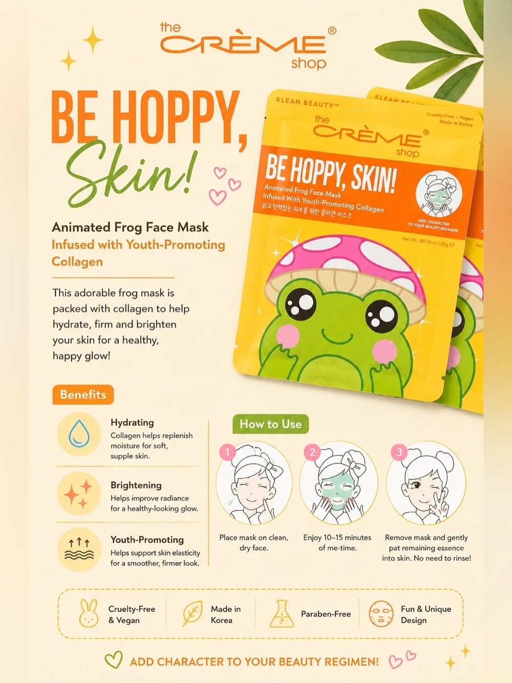 the Crème Shop Be Hoppy Skin! Collagen Face Mask - (2)